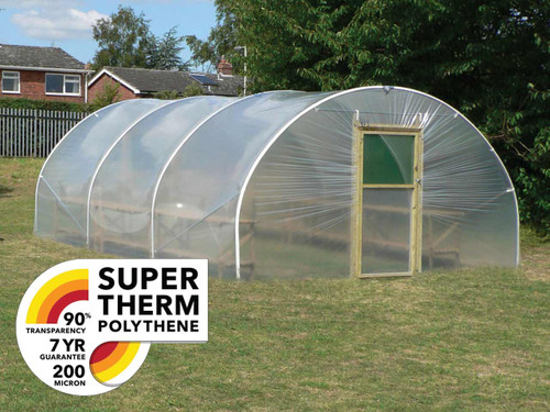 12 ft wide premium polytunnel with thermic polythene as standard