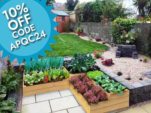 Premier 2 tier timber raised bed corner kit