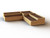 Timber raised corner planter kit