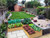 Timber raised bed vegetable garden split level corner kit