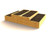 Large timber raised vegetable garden kit slit level