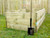 Solidly built timber raised vegetable beds