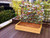 Raised vegetable planter with trellis for peas and beans