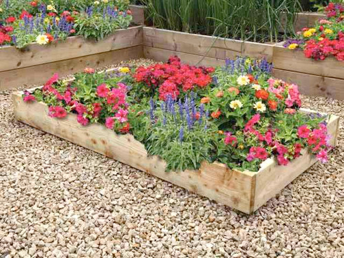 17.5cm High Raised Flower Beds