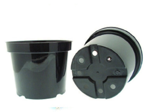 large black plastic grower pots