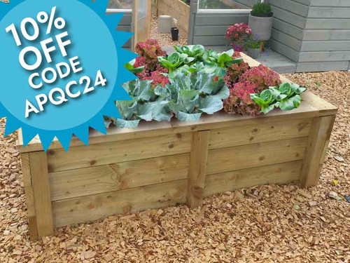 Castleton timber raised bed kit offer