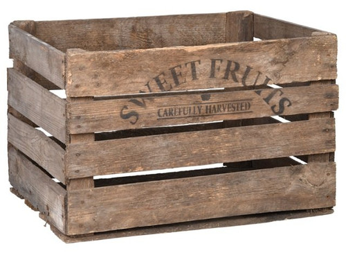 wooden harvesting crate