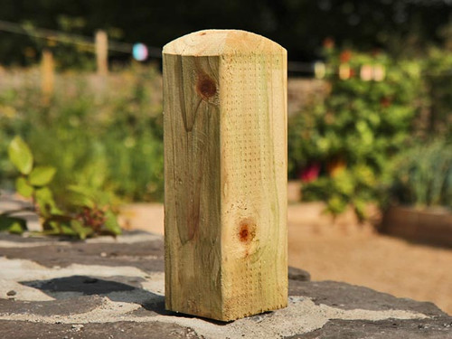 9 inch square timber corners for raised beds