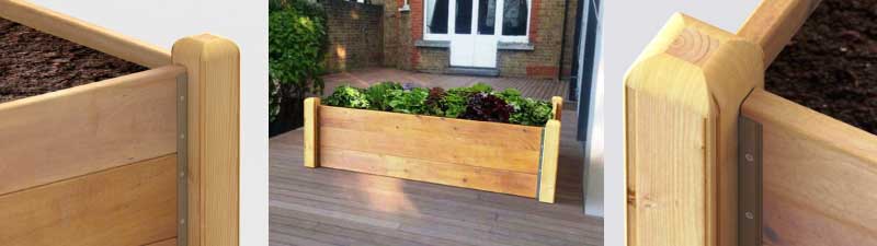 High quality timber raised vegetable garden beds
