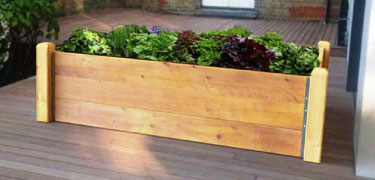 High quality timber raised vegetable garden beds