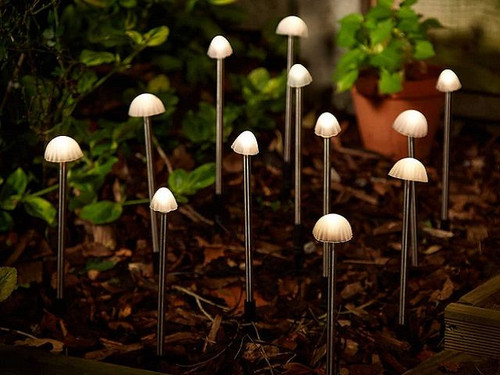 Elan solar mushroom style outdoor lights