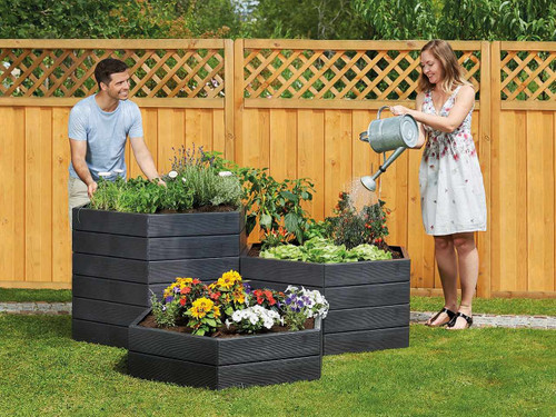 Ergo hexagonal raised beds completely modular garden beds