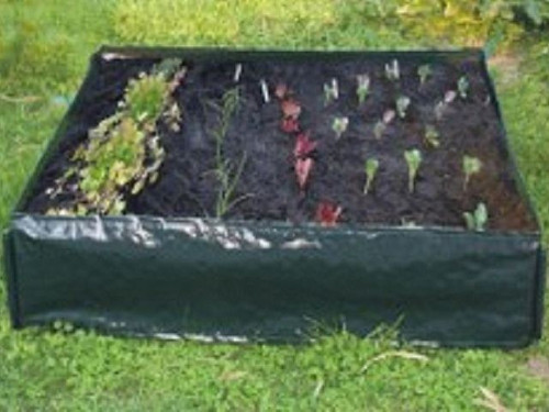 folding vegetable planter with corner supports
