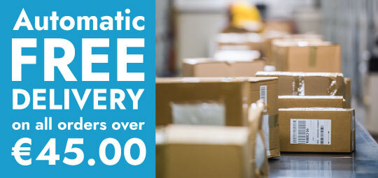 All orders over €45.00 qualify for FREE delivery