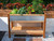 Galvanised and cedar wood elevated planter