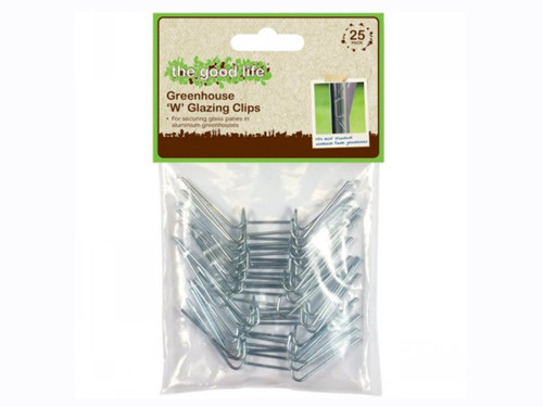 Greenhouse W glazing clips