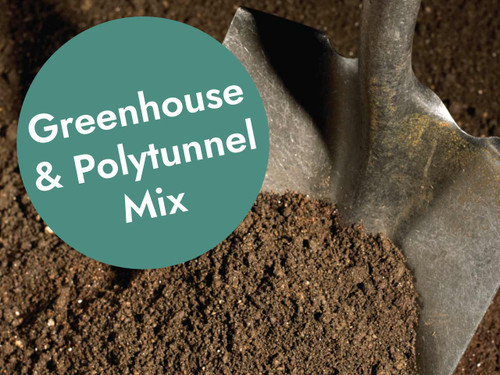 Greenhouse and polytunnel vegetable growing soil mix