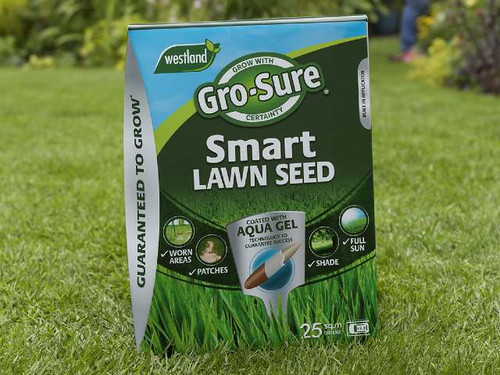 Gro-Sure Smart Lawn Seed is a blend of hard wearing lawn seed varieties that is ideal for filling in bare patches or over-seeding worn grass.