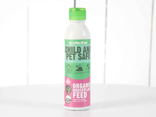 Organic houseplant feed bottle front