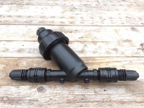 Inline filter for 16mm irrigation watering system