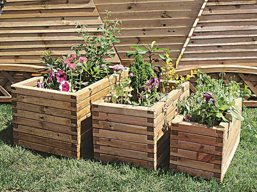 High quality timber raised garden planters