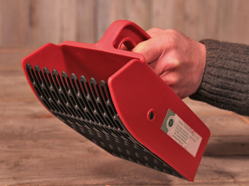 large hand held berry harvester