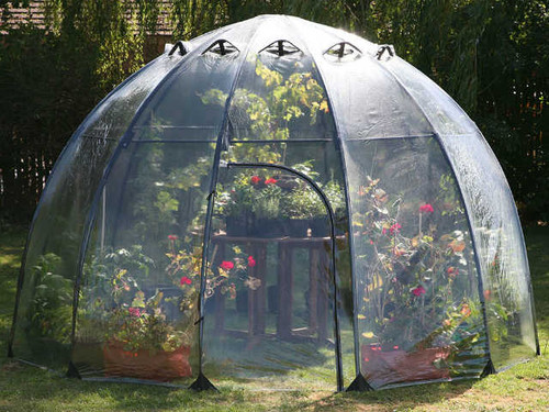 large portable conservatory and plant house