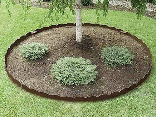 panacea scalloped steel lawn edge