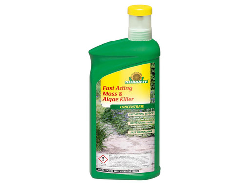 Fast acting, Concentrated moss and algae killer