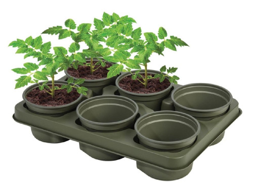 100% natural material growing pots