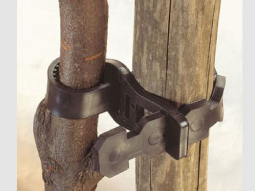 Soft rubber tree support ties