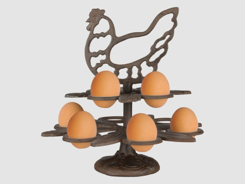 cast iron egg stand