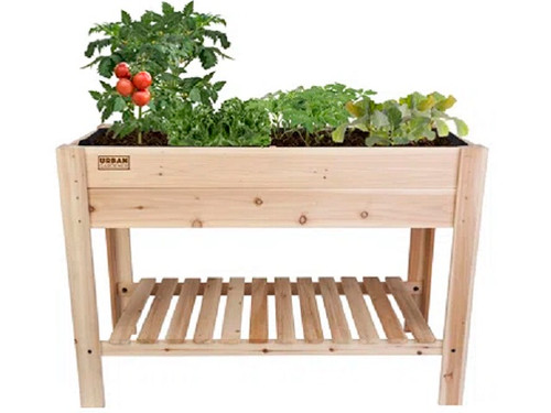 Panacea stand-up wooden planter