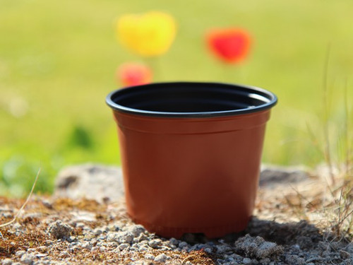 plastic plant pot for gardening