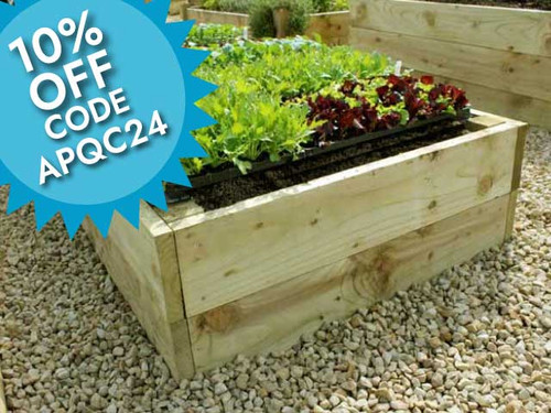 Premier 14 inch high timber raised vegetable garden bed kit