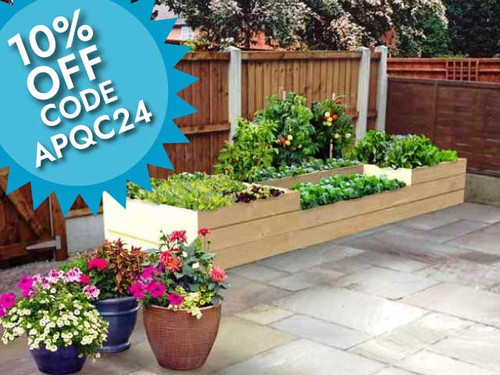 Easy build premier timber vegetable garden