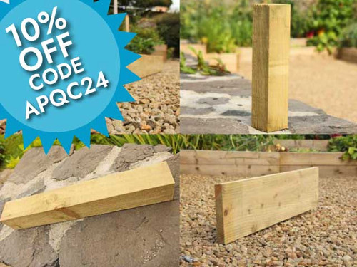 Component parts for premier timber raised vegetable beds