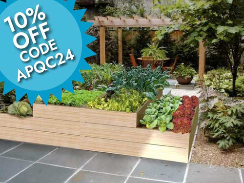 2 tier timber raised vegetable garden kit offer
