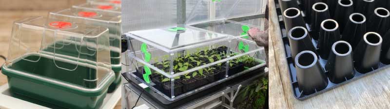 Vegetable growers pots and propagation equipment