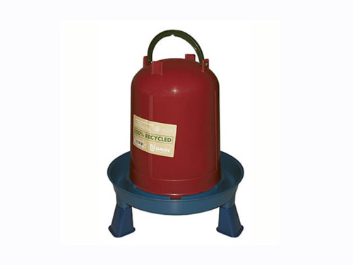 Recycled plastic poultry drinker