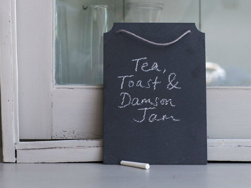 slate menu board for leaving messages around the home