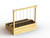 raised bed with trellis for climbing plants