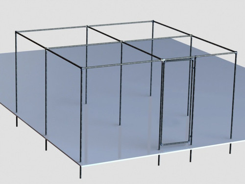Walk in fruit cage steel kit