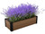 Maple rectangular raised bed filled with flowers