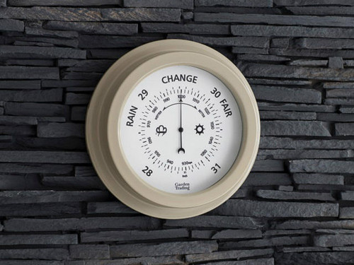 The Tenby barometer in clay colour finish