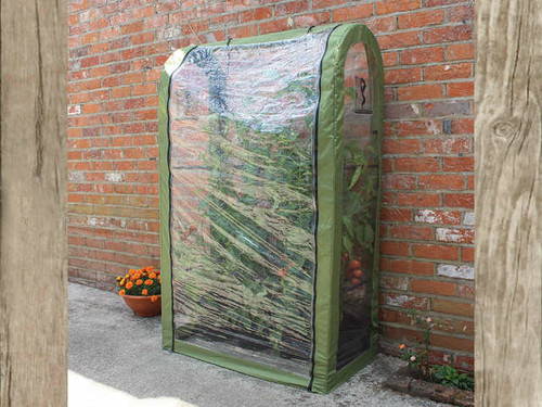 Poly cover for the tomato crop booster frame
