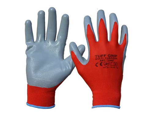 Tuff Grip Multi Purpose Red Waterproof Garden Gloves