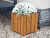 Compact wooden outdoor timber planters