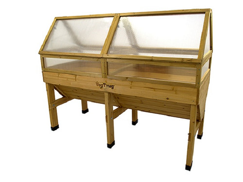 1.8 metre vegtrug with cold frame attached