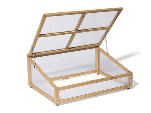 one meter vegtrug cold frame open